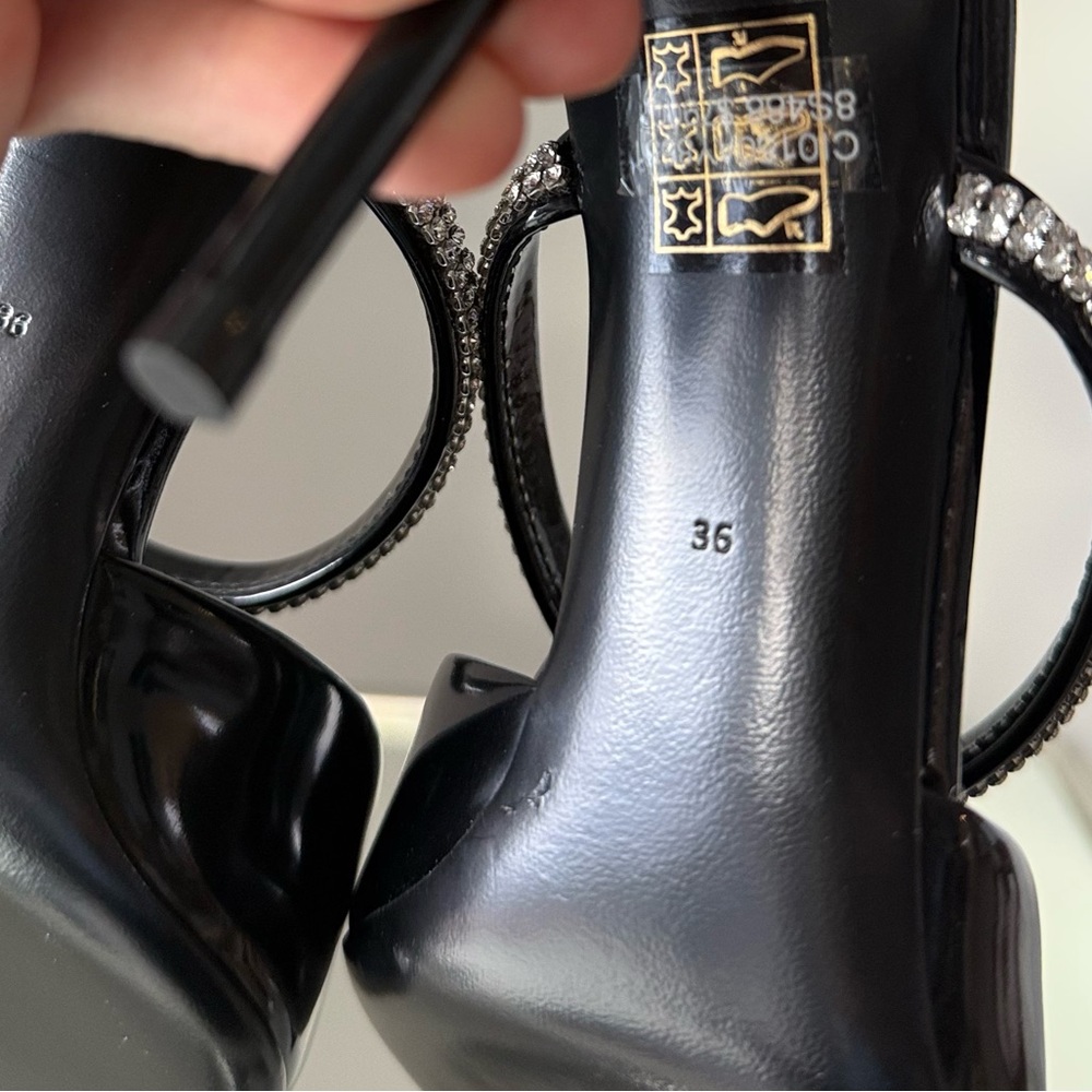 New DOLCE & GABBANA Crystal Mules in Patent Leather - Picture 7 of 15